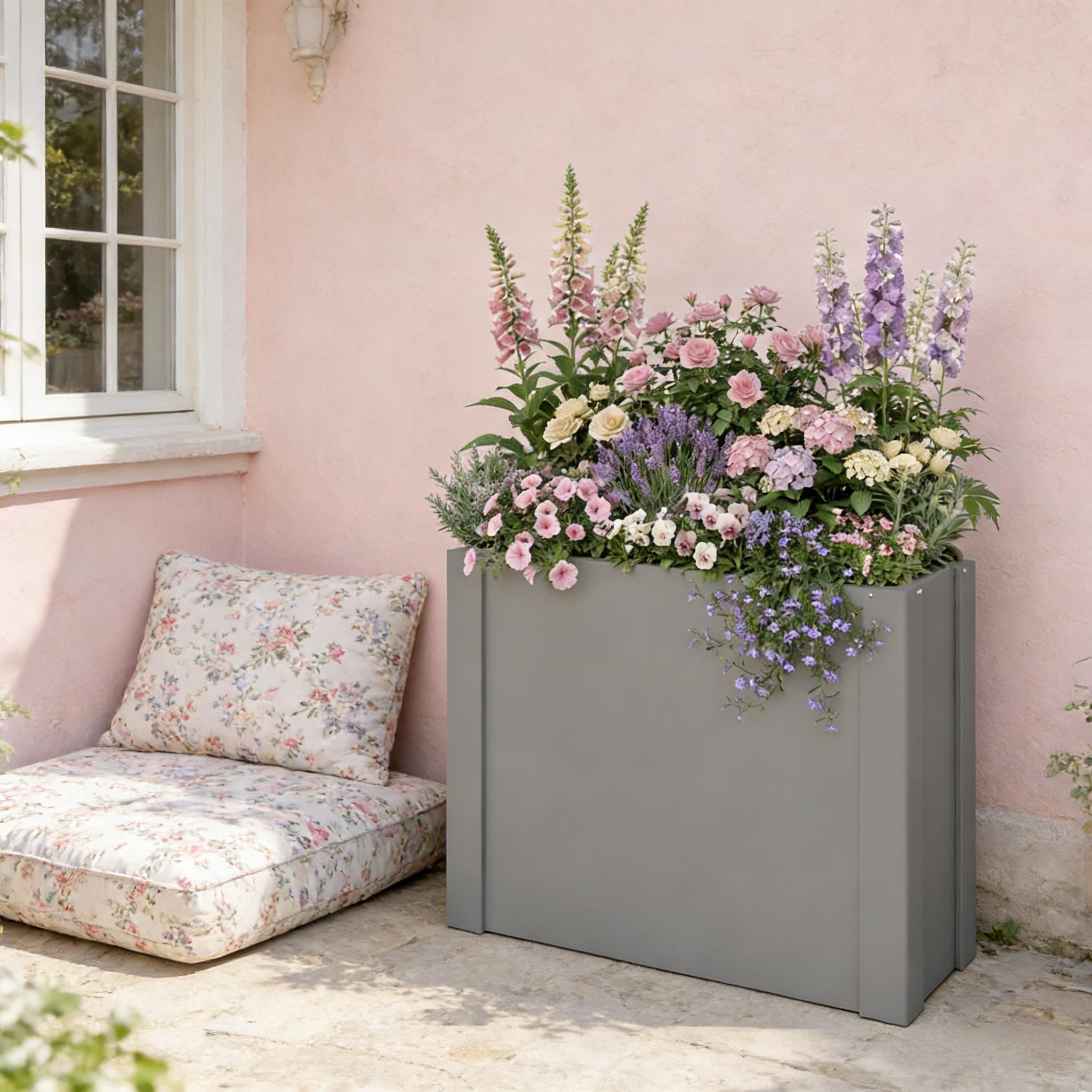 Balcony Herb Box, Outdoor Planter Box, Elevated Garden Bed