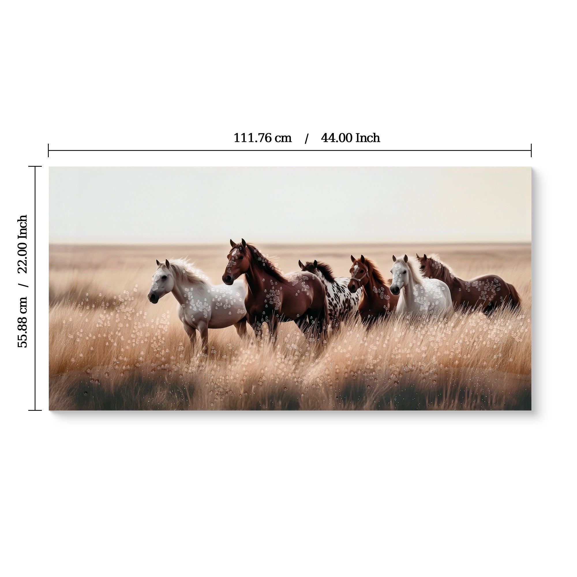 Cozy Country Rustic Horses Wall Art Decor