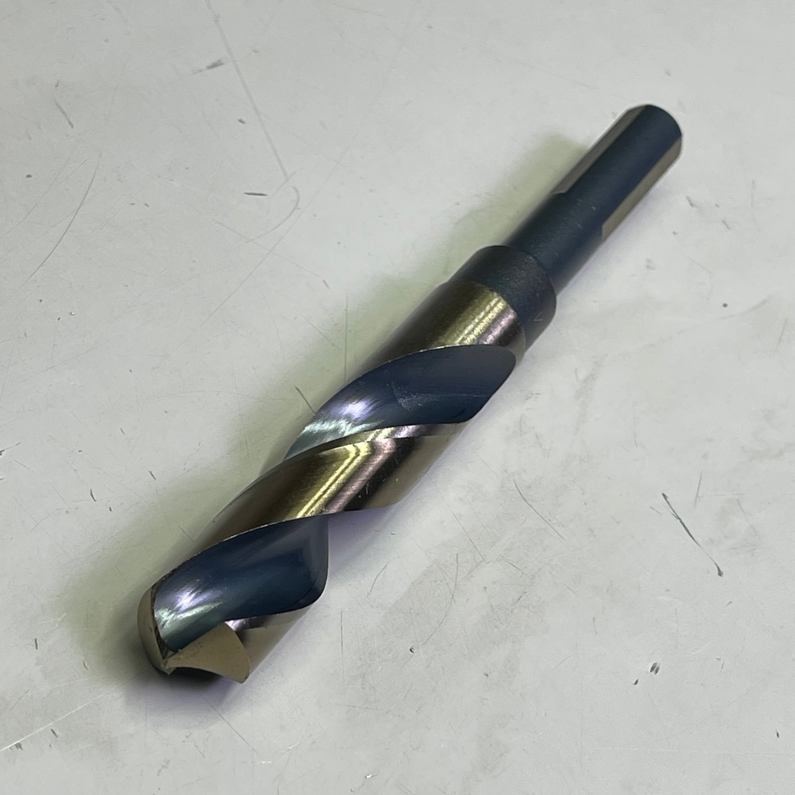 KIMBALL MIDWEST Super Primalloy Reduced Shank S&D Drill Bit 23/32"Dia x 6"L 82046
