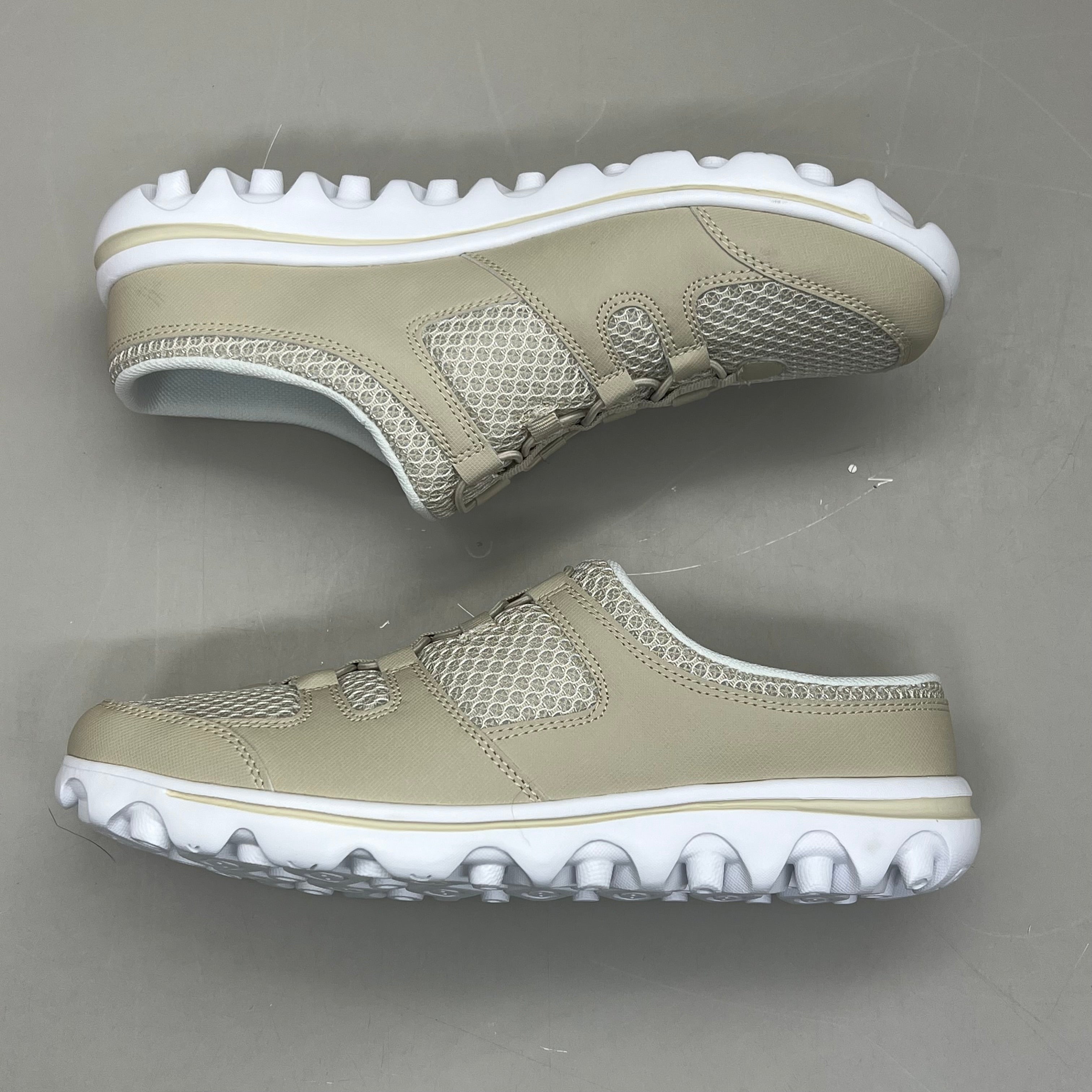 PROPET TravelActiv Slide Breathable 2 Tone Mesh Women's Sz 7.5 X(2E) Sand WAT011MSANX-07H