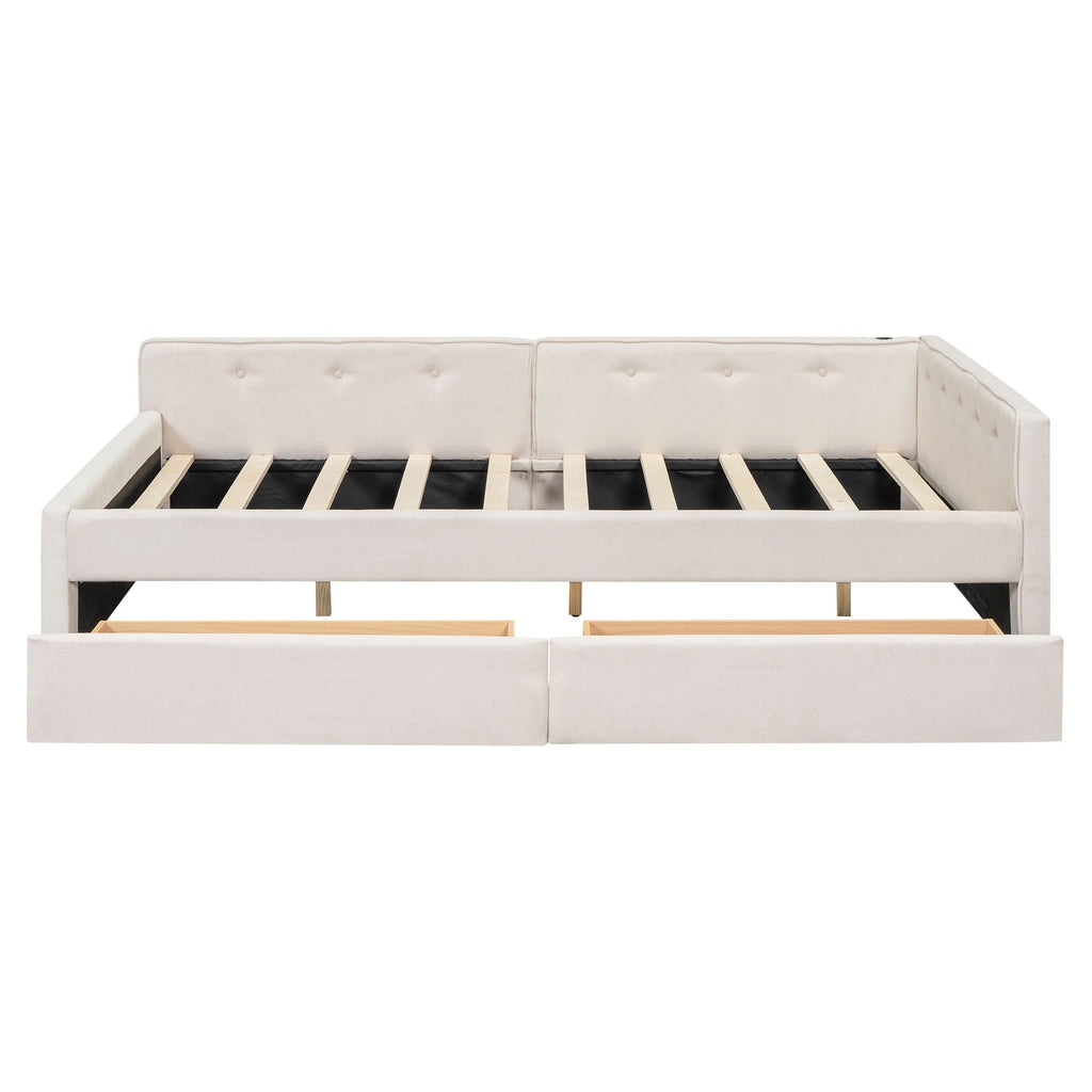 Platform Bed With USB Ports