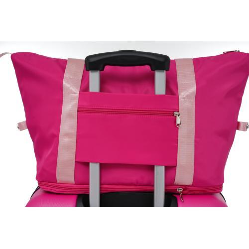 Hardshell Luggage Sets 2 Pieces + Bag Spinner Suitcase With TSA Lock Lightweight - Pink