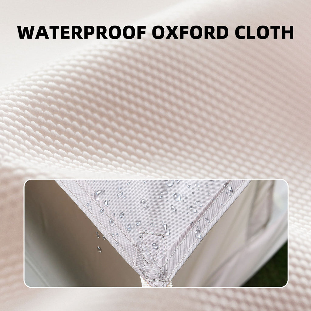 6.3m² Inflatable Camping Tent with Clear Skylight and 420D Oxford Waterproof Fabric