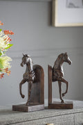 S/2 5x4x10.5' Trotting Horse Bookends