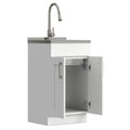 Modern Shaker All-In-One Laundry Utility Sink And Cabinet with Pull Out Faucet