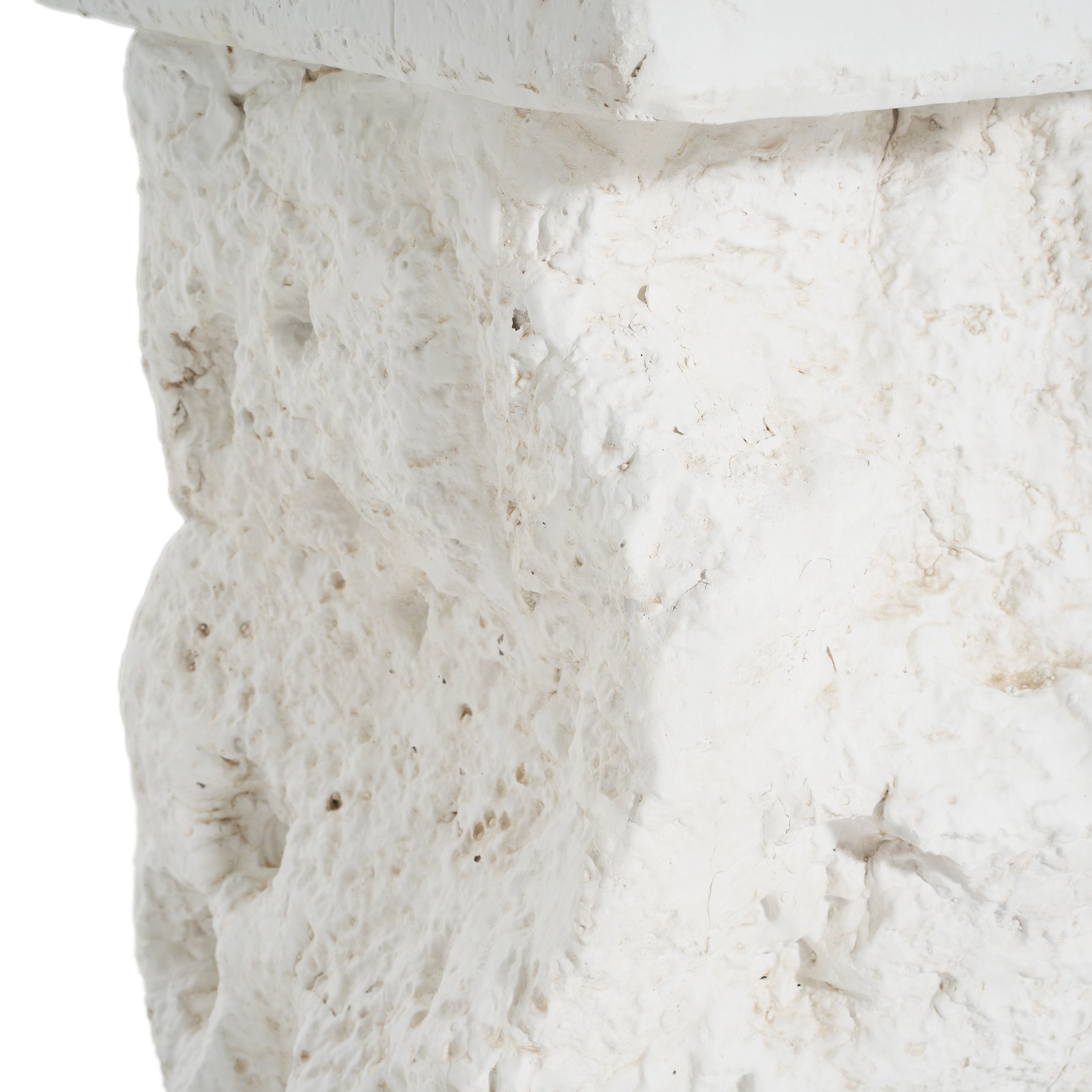 Talia Outdoor Patio Modern Artistry MGO Side Table, White