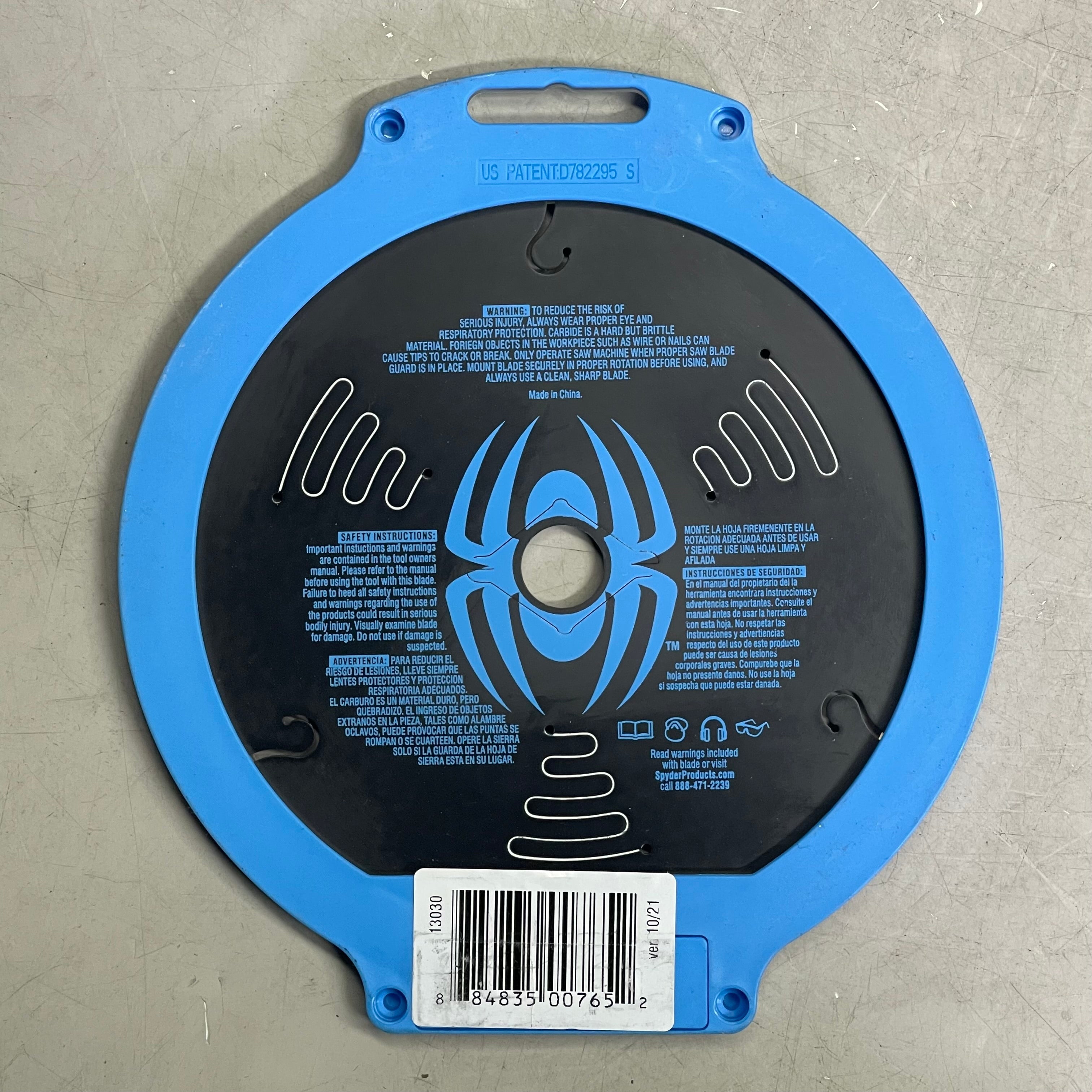 SPYDER Tarantula Framing Circular Saw Blade 18-Tooth, 6-1/2" Black 13030