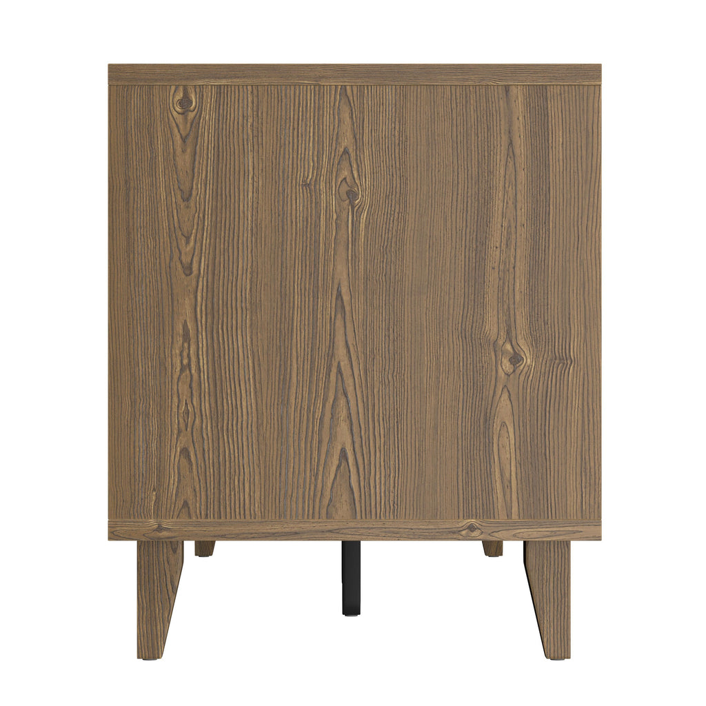 Modern 60 Inch TV Stand in Classic Walnut Finish