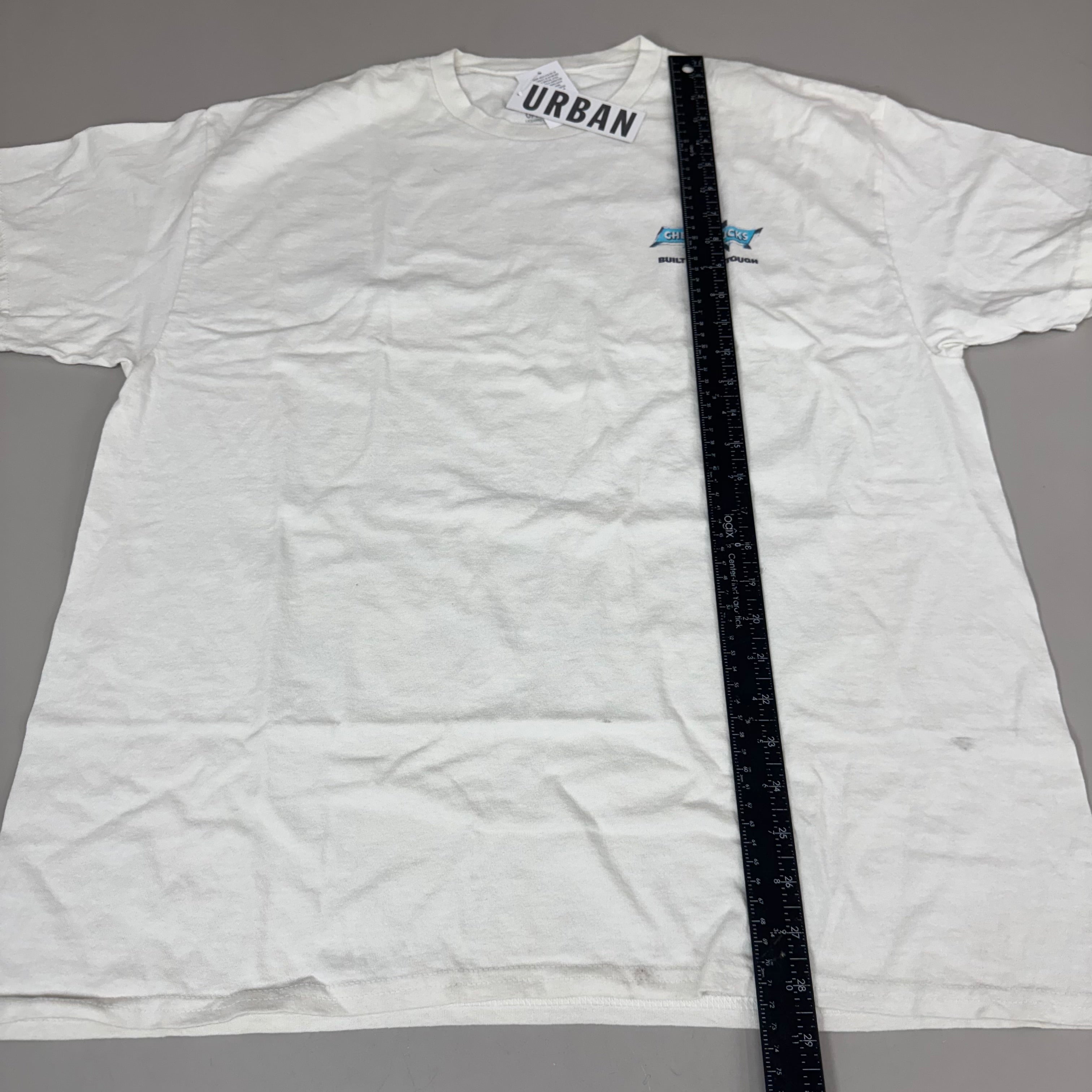 URBAN Men's Chevy Truck Graphic T-Shirt Sz L White 91022855