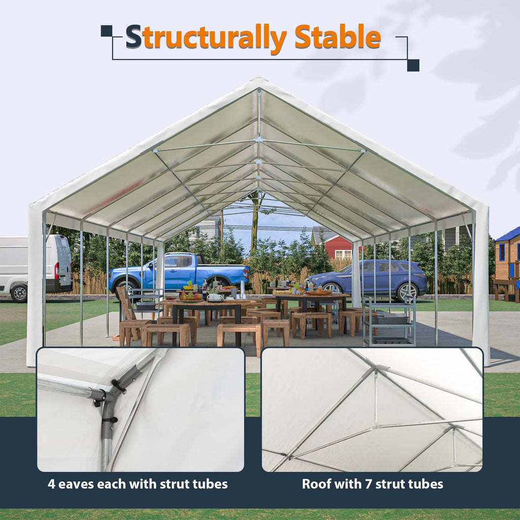 20x40FT Party Tent Heavy Duty, Large Wedding Event Shelters