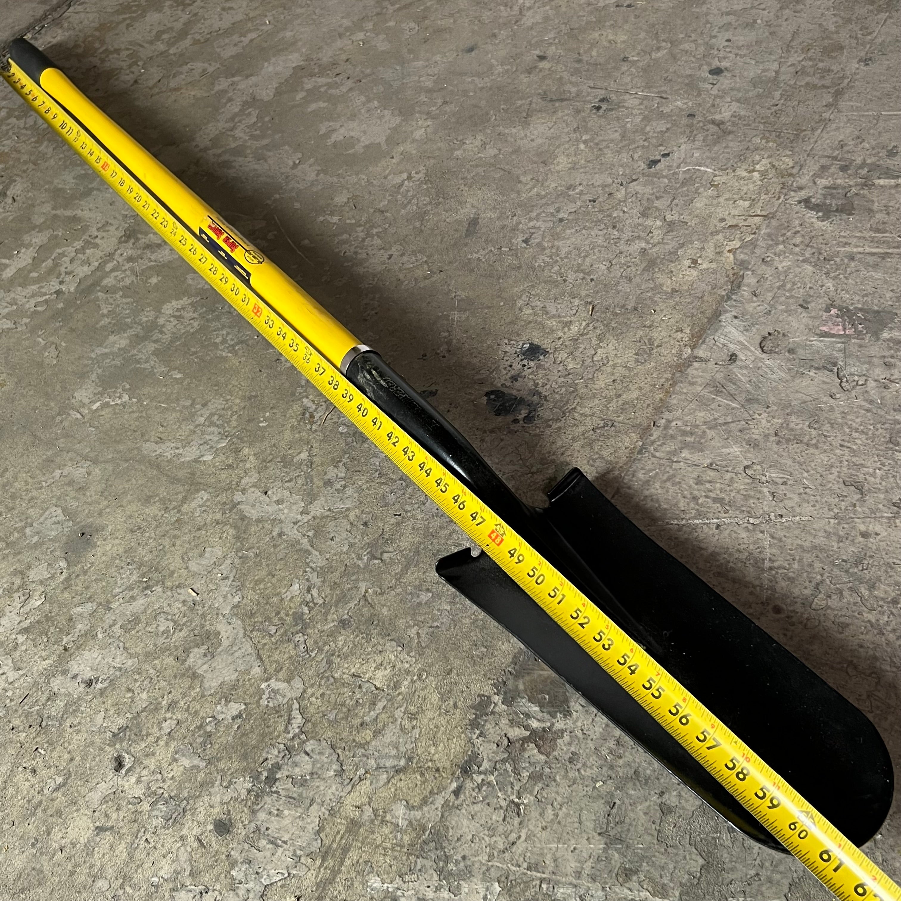 PLUMB-PRO Drain Spade Sharp Shooter Sz 48", Yellow & Black 274