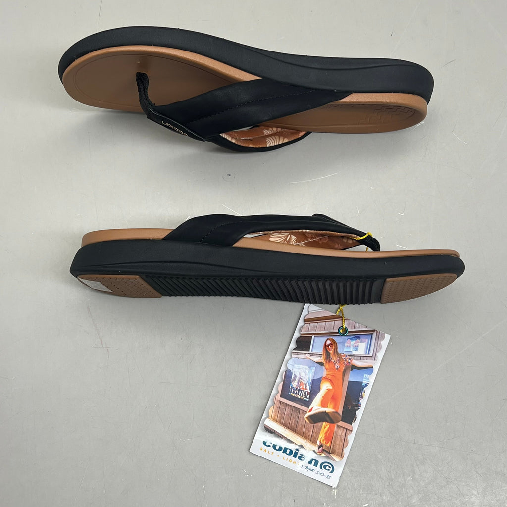 COBIAN Darby Synthetic Suede Strap Sandals Women's SZ 10, EU 41 Black DAR24-001-10