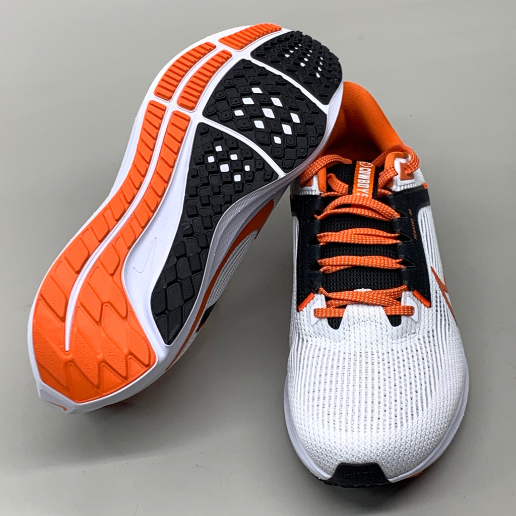NIKE Zoom Pegasus Shoes 40 OK STATE White, Brilliant Orange & Black Men 10 & W 11.5 DZ5973-100