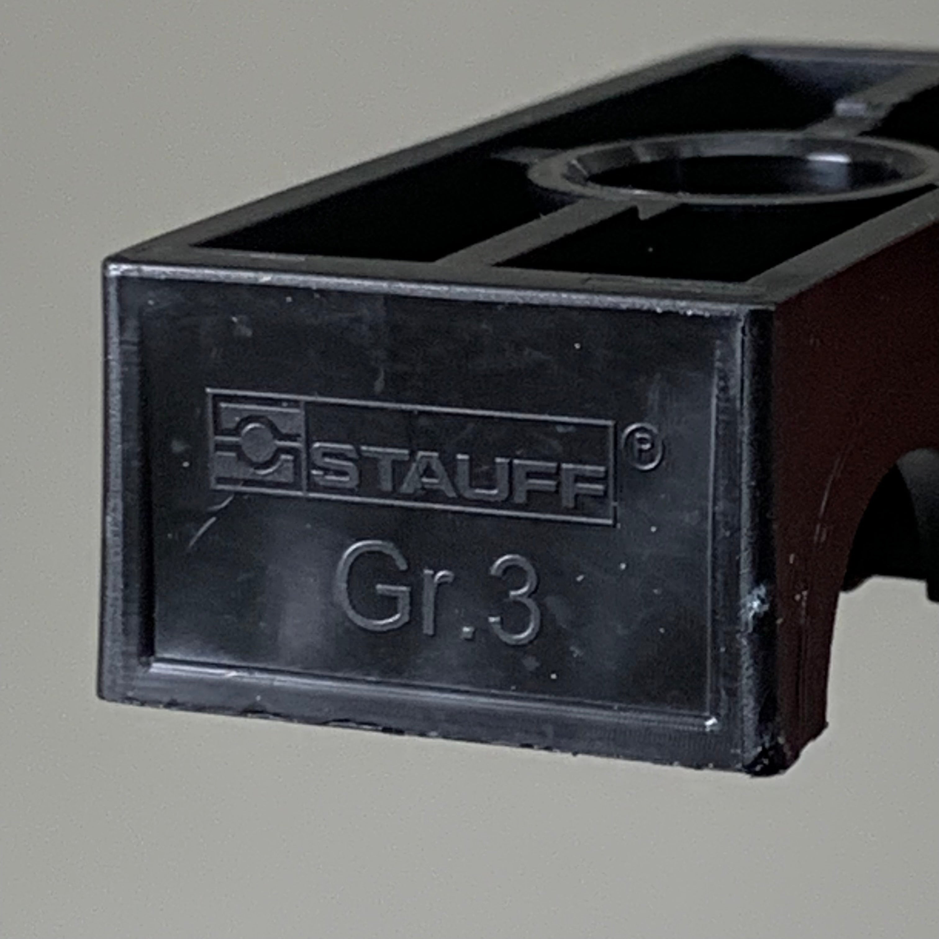 STAUFF (25 PACK) Clamp Body Sz 3D O19mm Twin Series Polypropylene 319/19-PP-BK