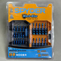 SPYDER Mach-Blue Driver Bit Kit 25 Piece Metallic Blue 19029