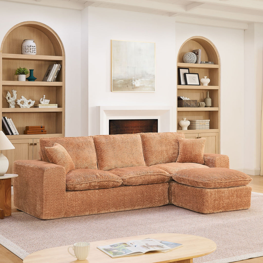 Sectional Sofa With Moveable Ottoman