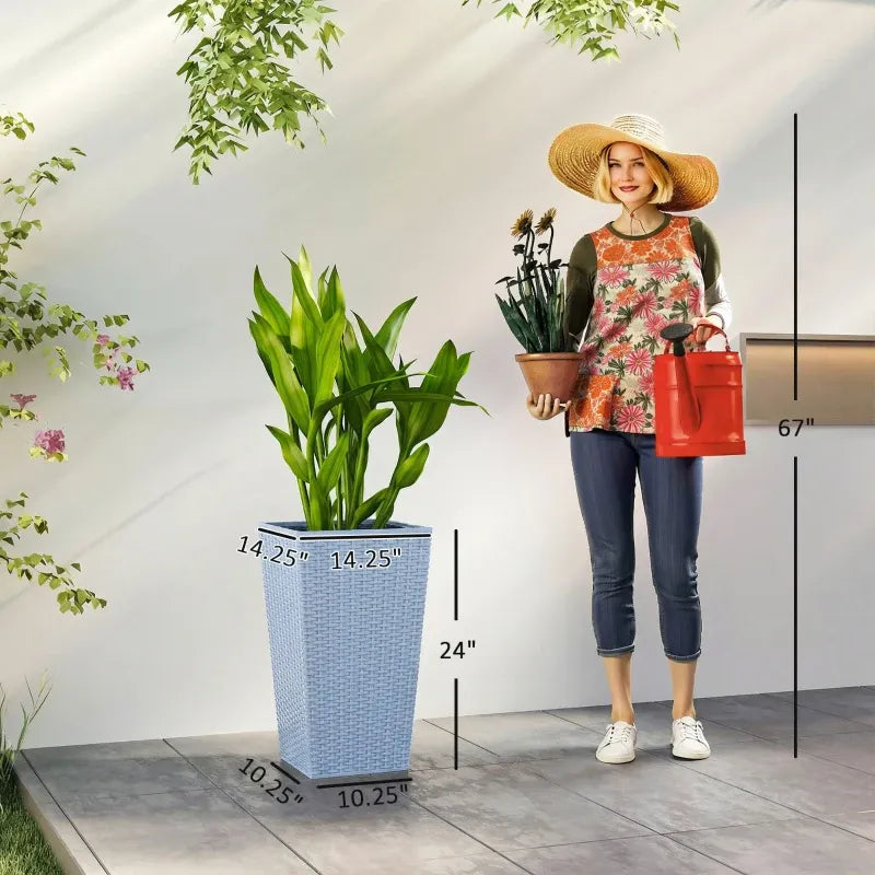 Plants Box Set of 3 Tall Planters