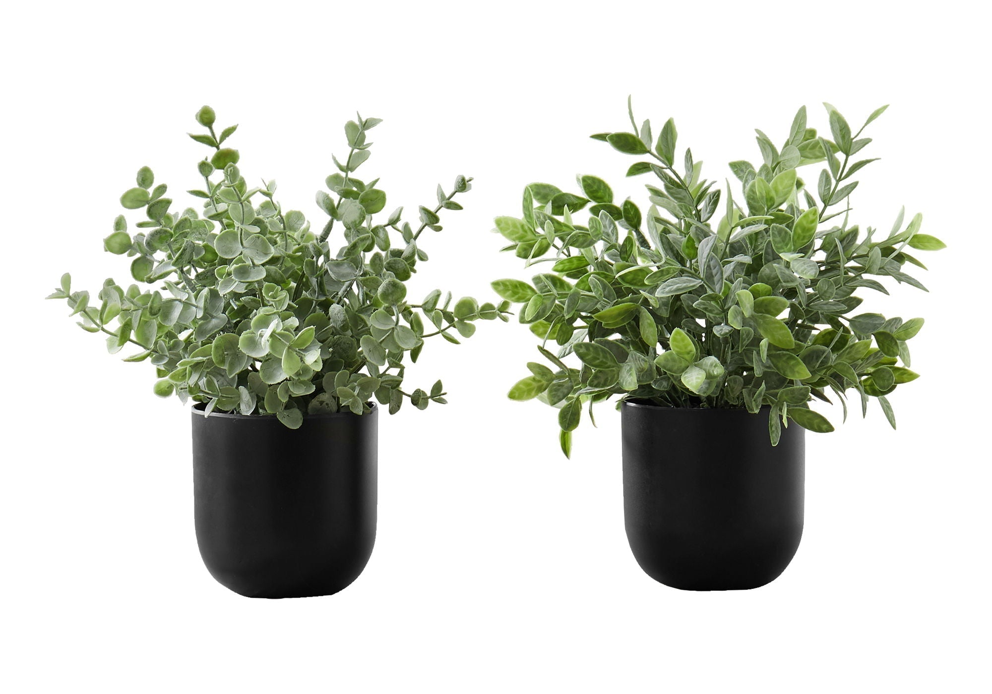 11" Tall Artificial Plant Eucalyptus Grass Indoor Decorative Set of 2
