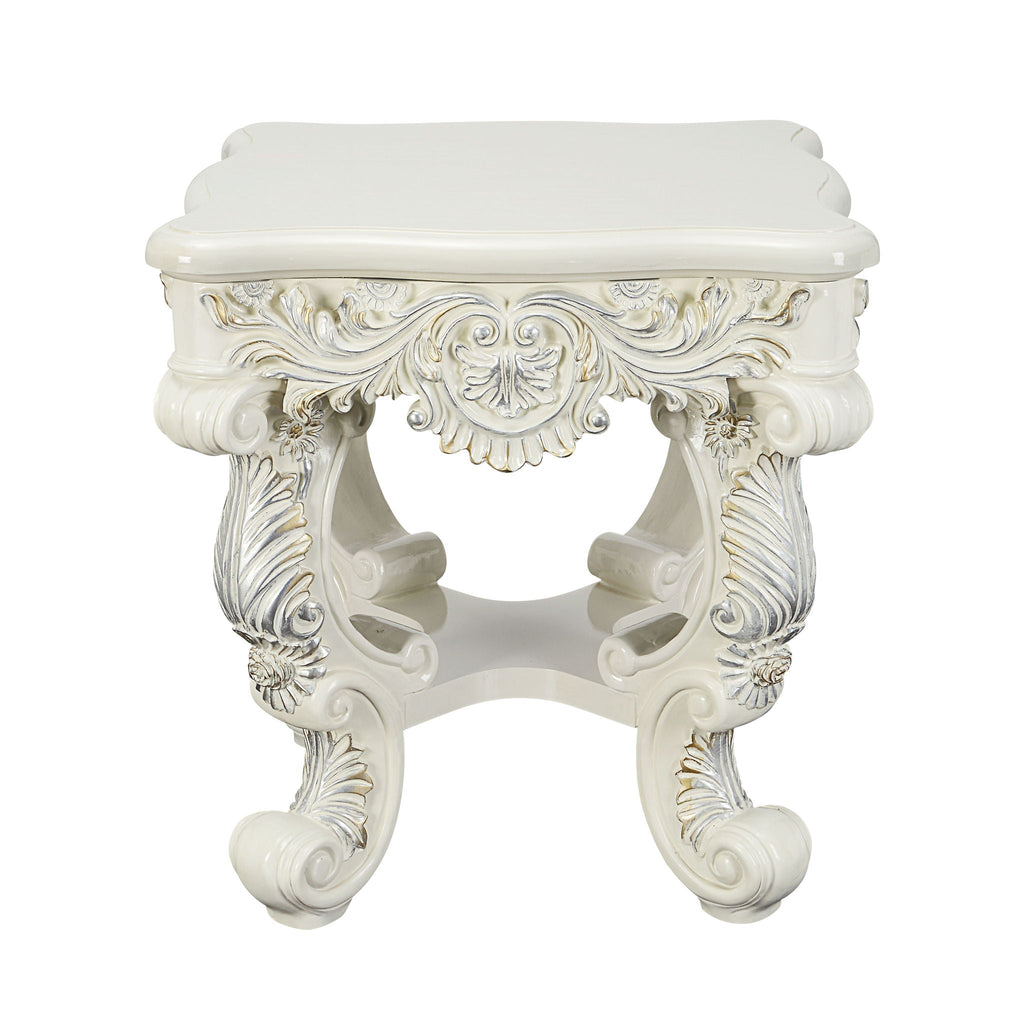 Adara Elegant White Coffee Table