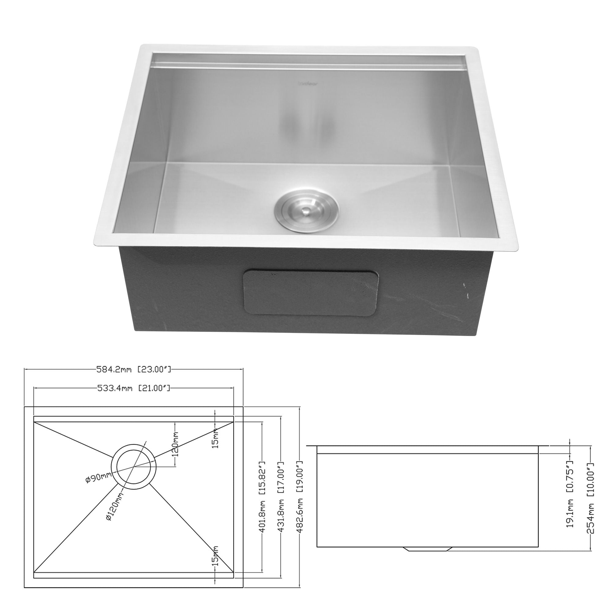 Single Bowl Undermount Workstation Kitchen Sink with Accessories