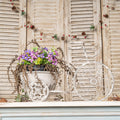 Rustic Bicycle Metal Wire Wall Planter Basket