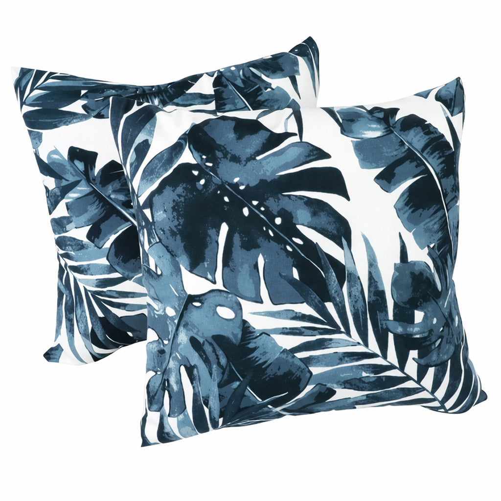 Outdoor Throw Pillows 2 Pack, 18x18 Inch, Waterproof & Fade Resistant