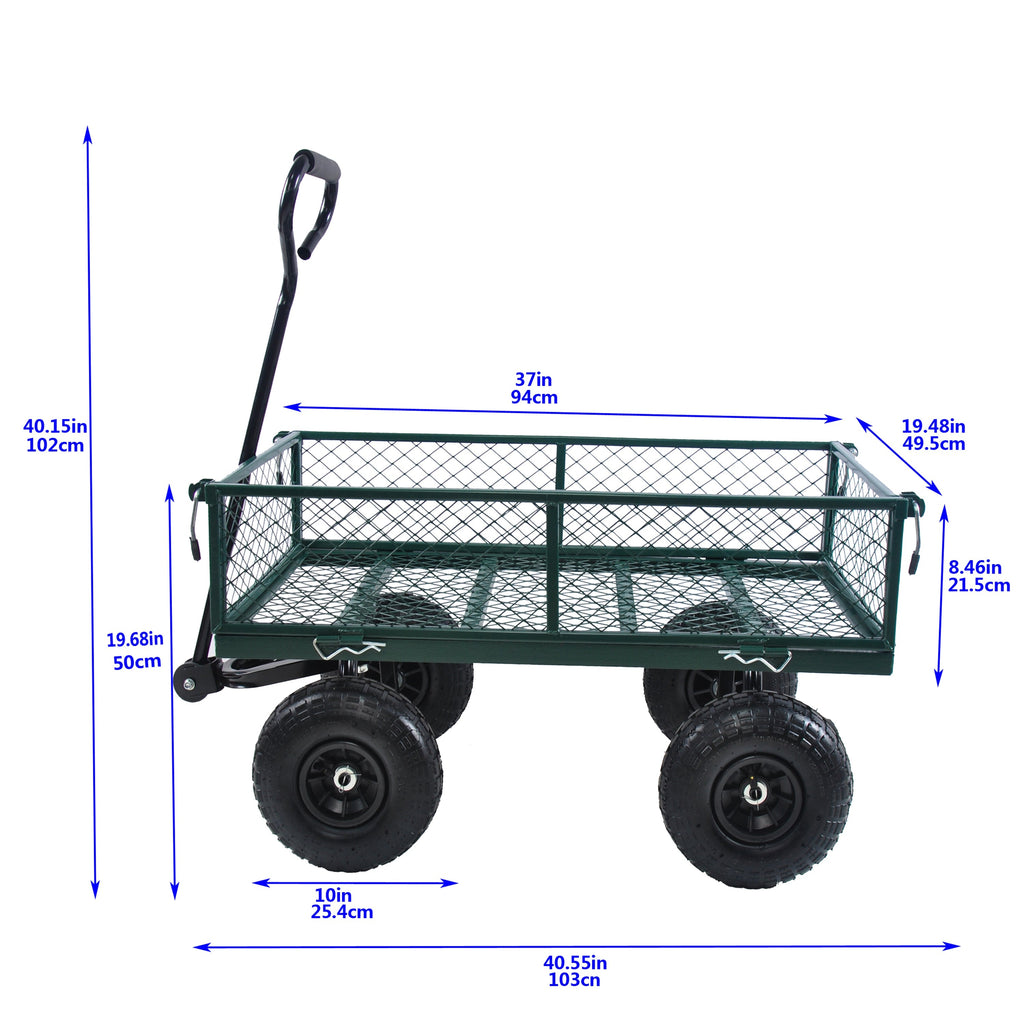 Wagon Cart Garden Cart Trucks in Green