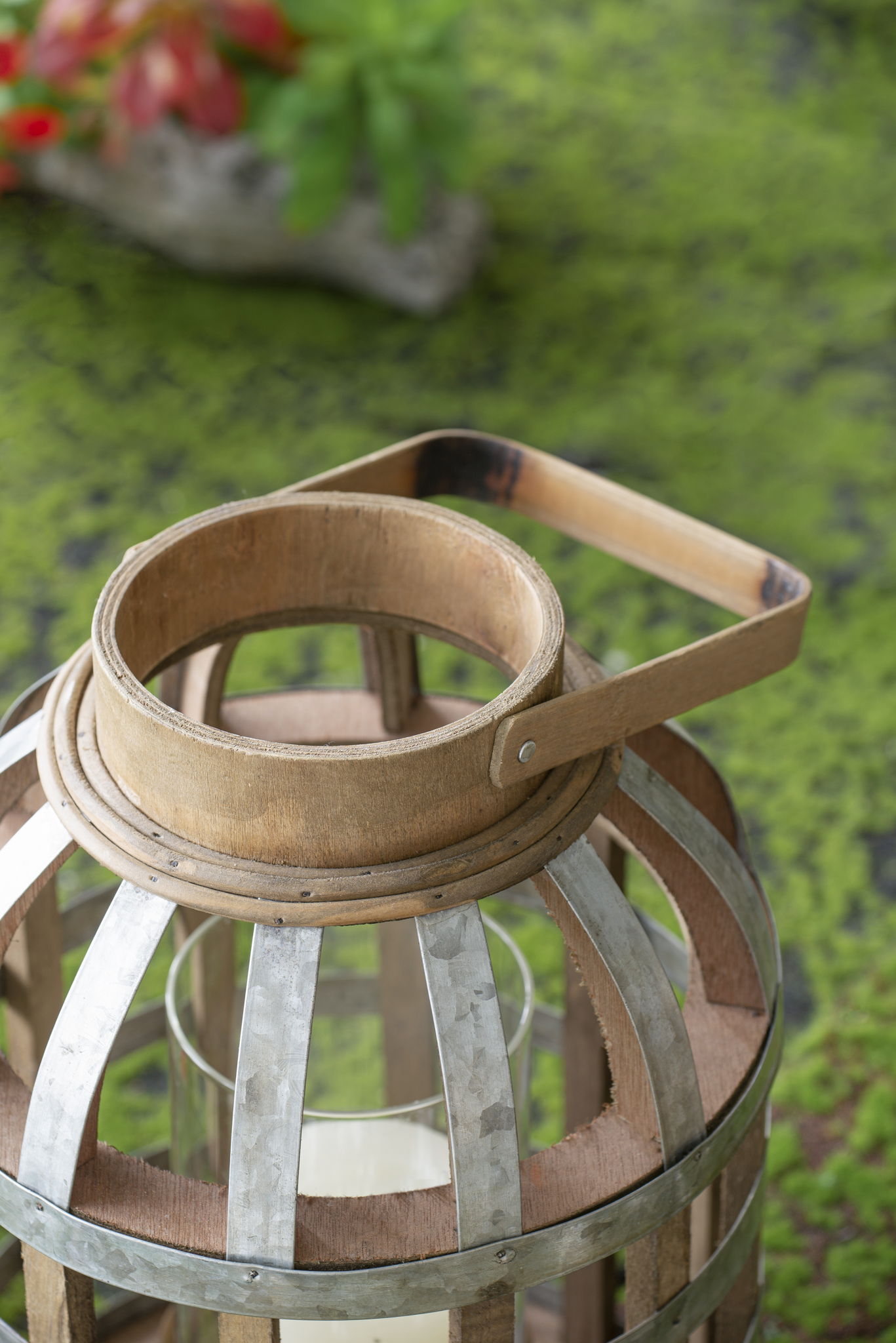 Decorative Lantern With Handle Wooden Lantern For Indoor Outdoor Home Garden Wedding