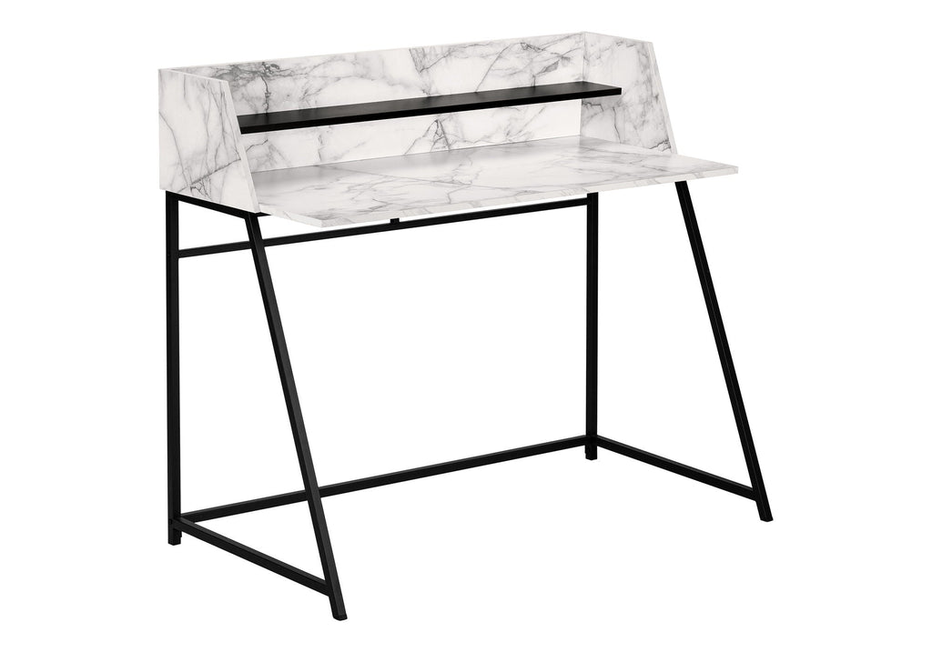 Computer Desk for Home Office Laptop with Storage Shelves, Contemporary & Modern