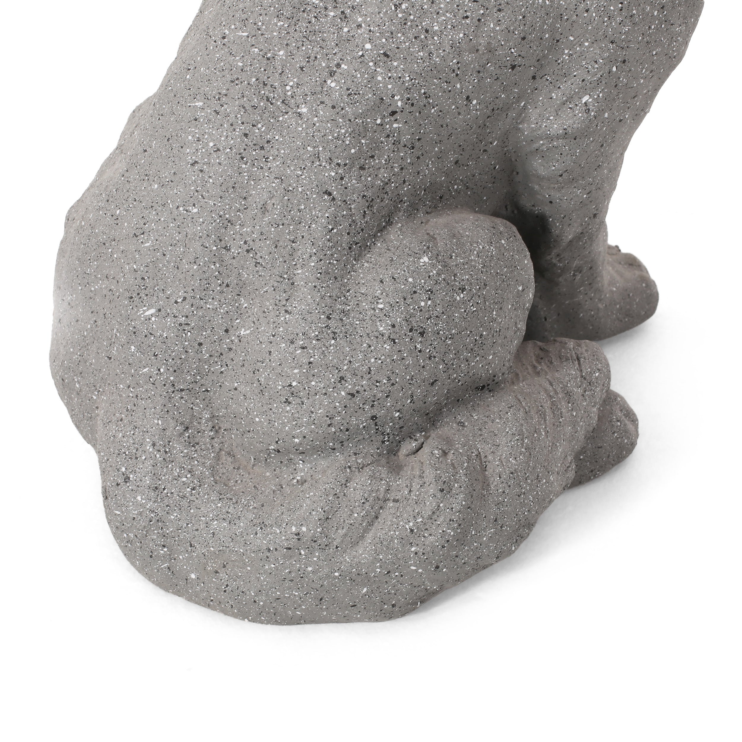 MGO Dog Statue, Outdoor Stone Gray