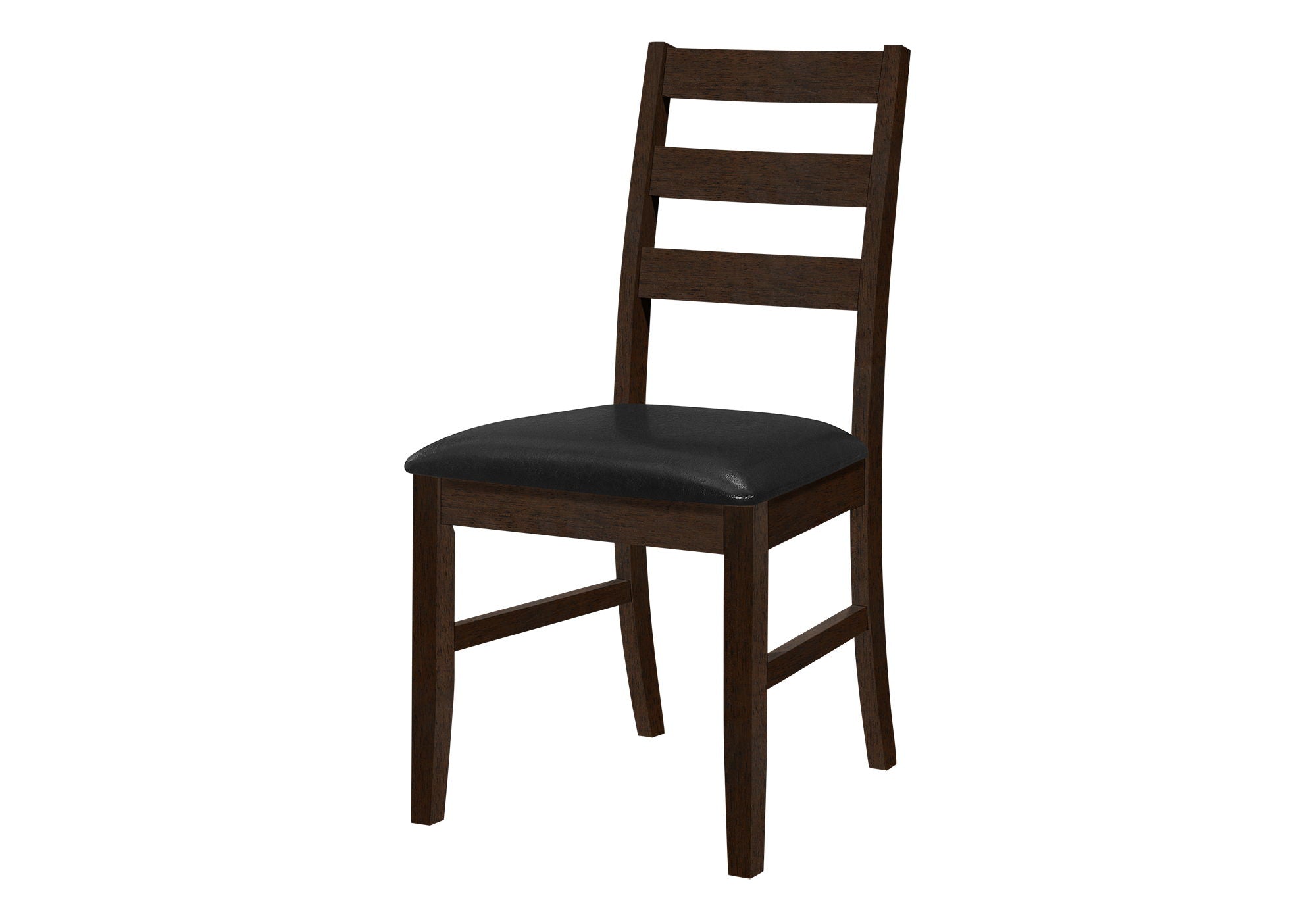 Dining Chair Set of 2 - Transitional Upholstered Black