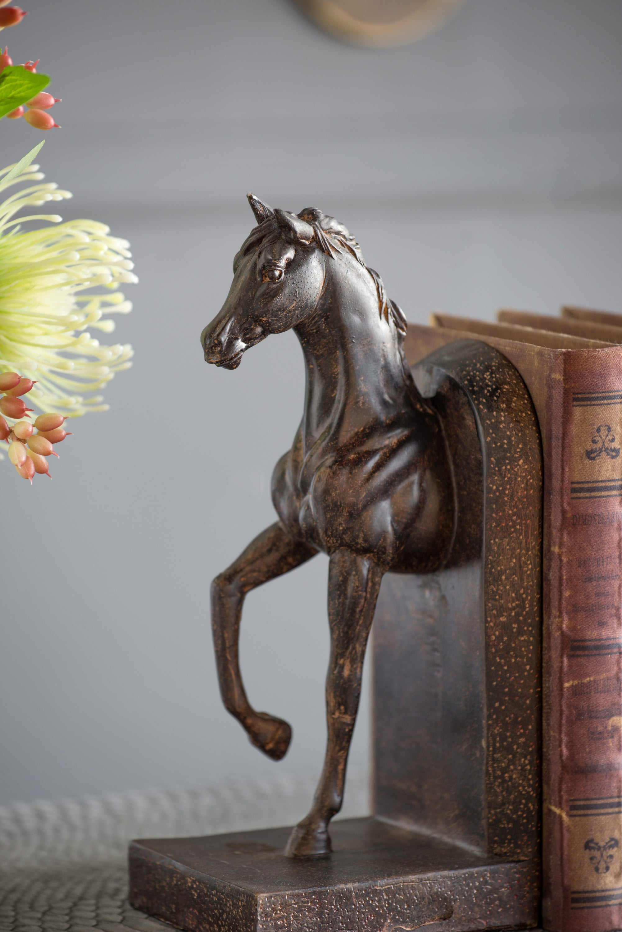 S/2 5x4x10.5' Trotting Horse Bookends
