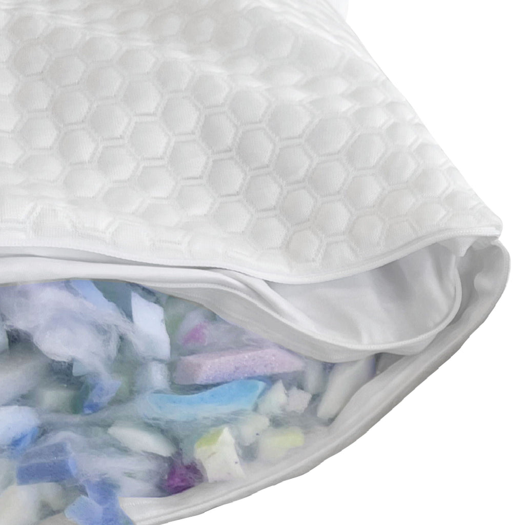 Ghostpillow Shredded - Customizable Soft Fluffy Gel Memory Foam & Siliconized Pillow