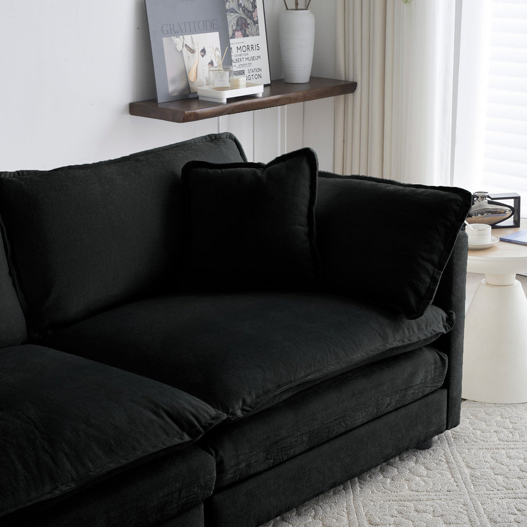 Comfy Deep Single Seat Sofa Upholstered Reading Armchair