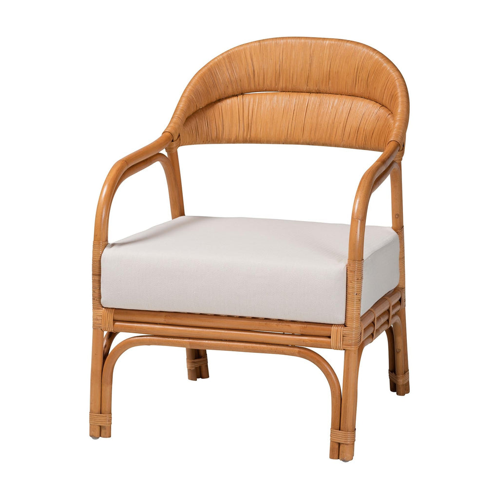 Honey Rattan Accent Chair