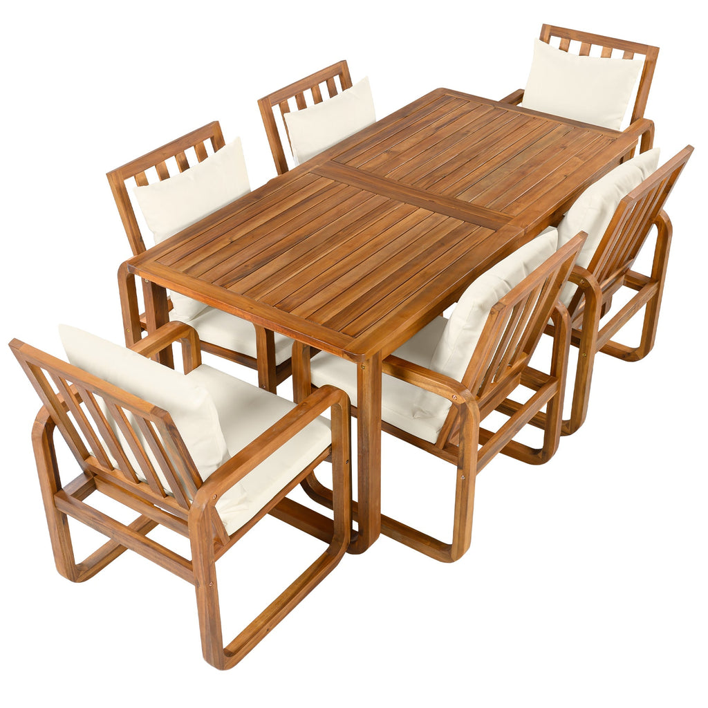 7 Pieces Patio Dining Set Outdoor Dining Table and Chairs