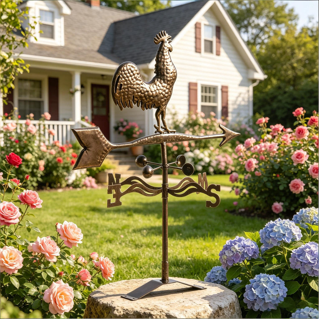 Roof Mount Wind Direction Indicator - Classic Rooster Weathervane