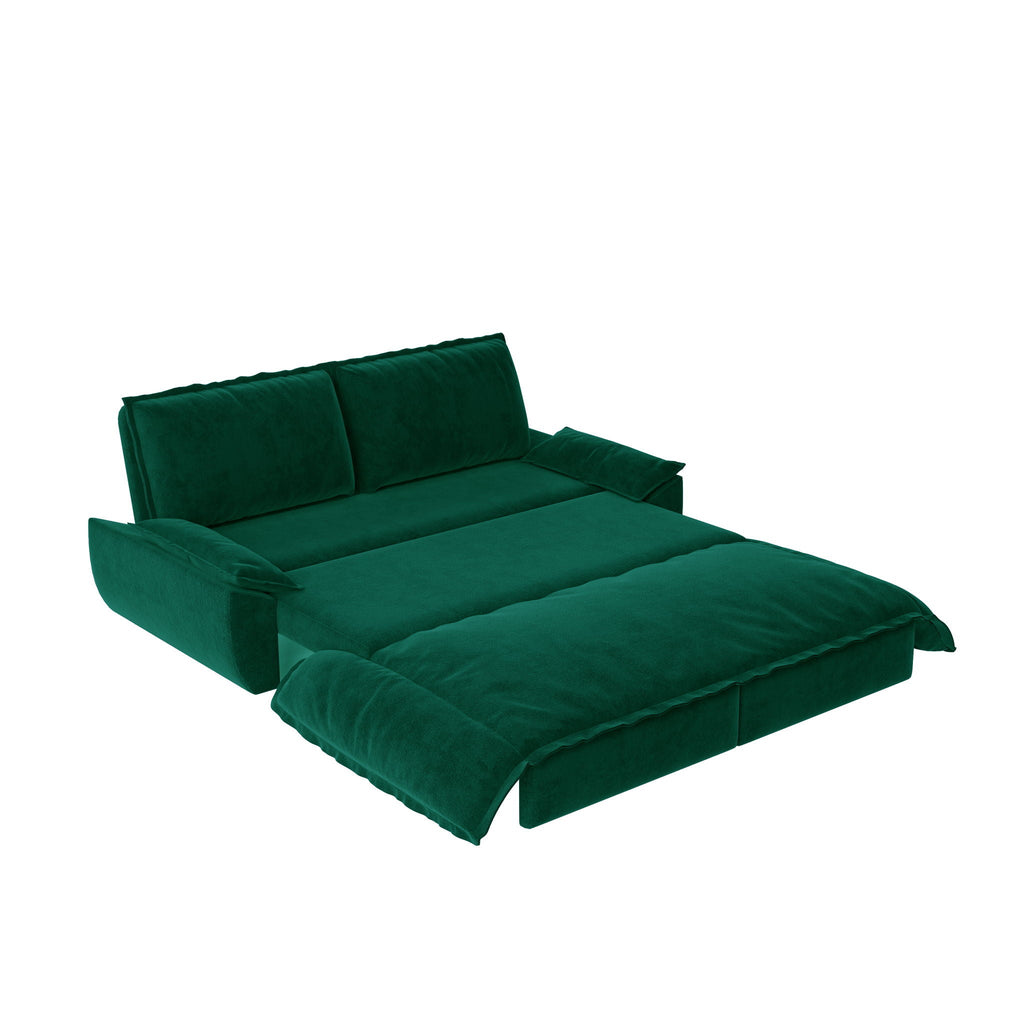 Queen Pull Out 3 In 1 Convertible Sleeper Sofa, Multi-Functional