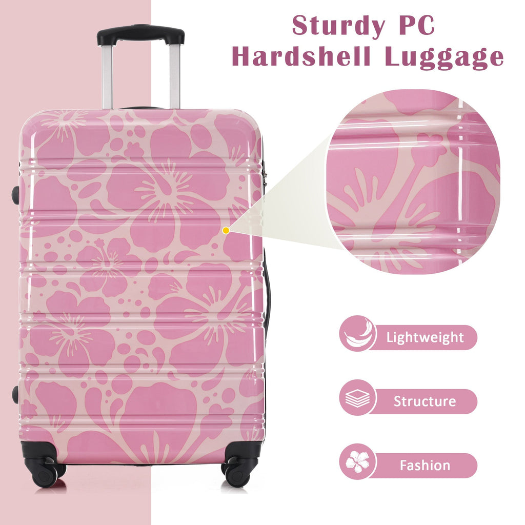 Hardshell Luggage Set 3-Piece Spinner Suitcases with TSA Lock
