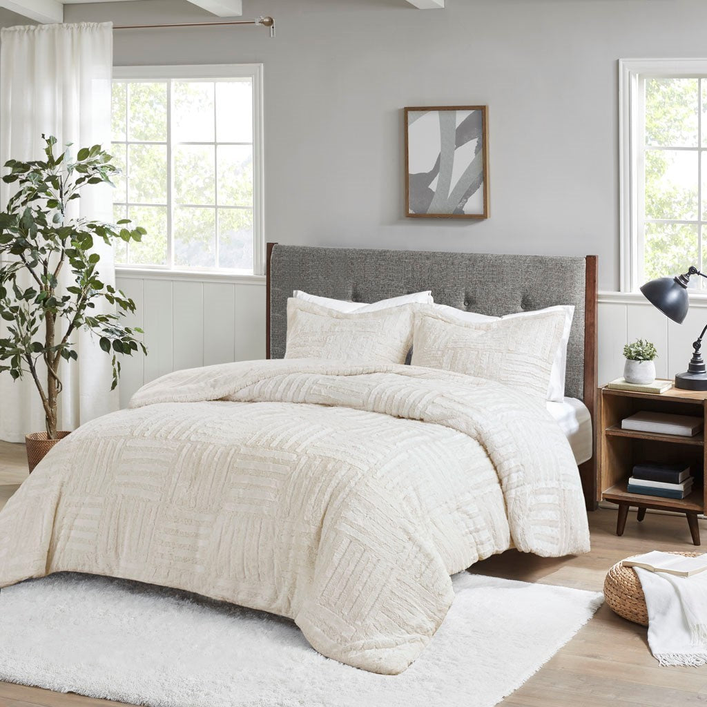 King/Cal King Fur Down Alternative Comforter Mini Set
