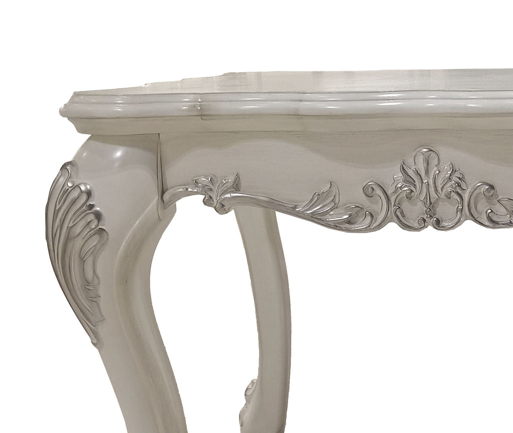 Dresden End Table Bone White