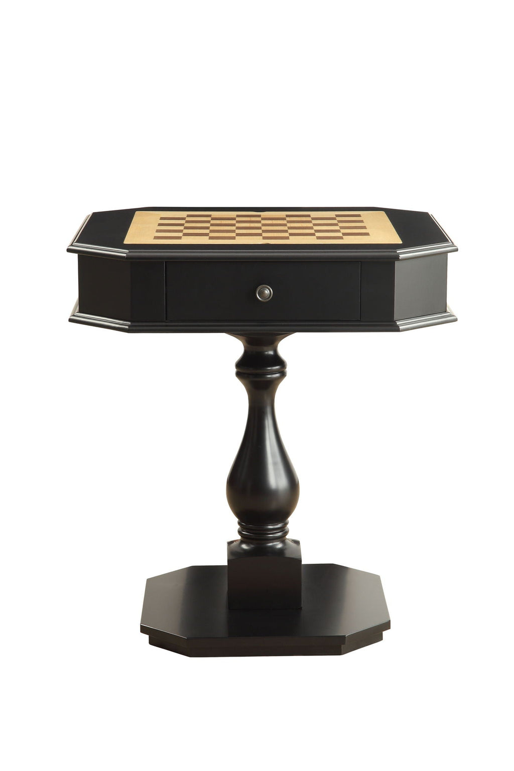 Bishop - Reversible Chess Checker Game Table With Game Tray (Chess Figures Not Included)