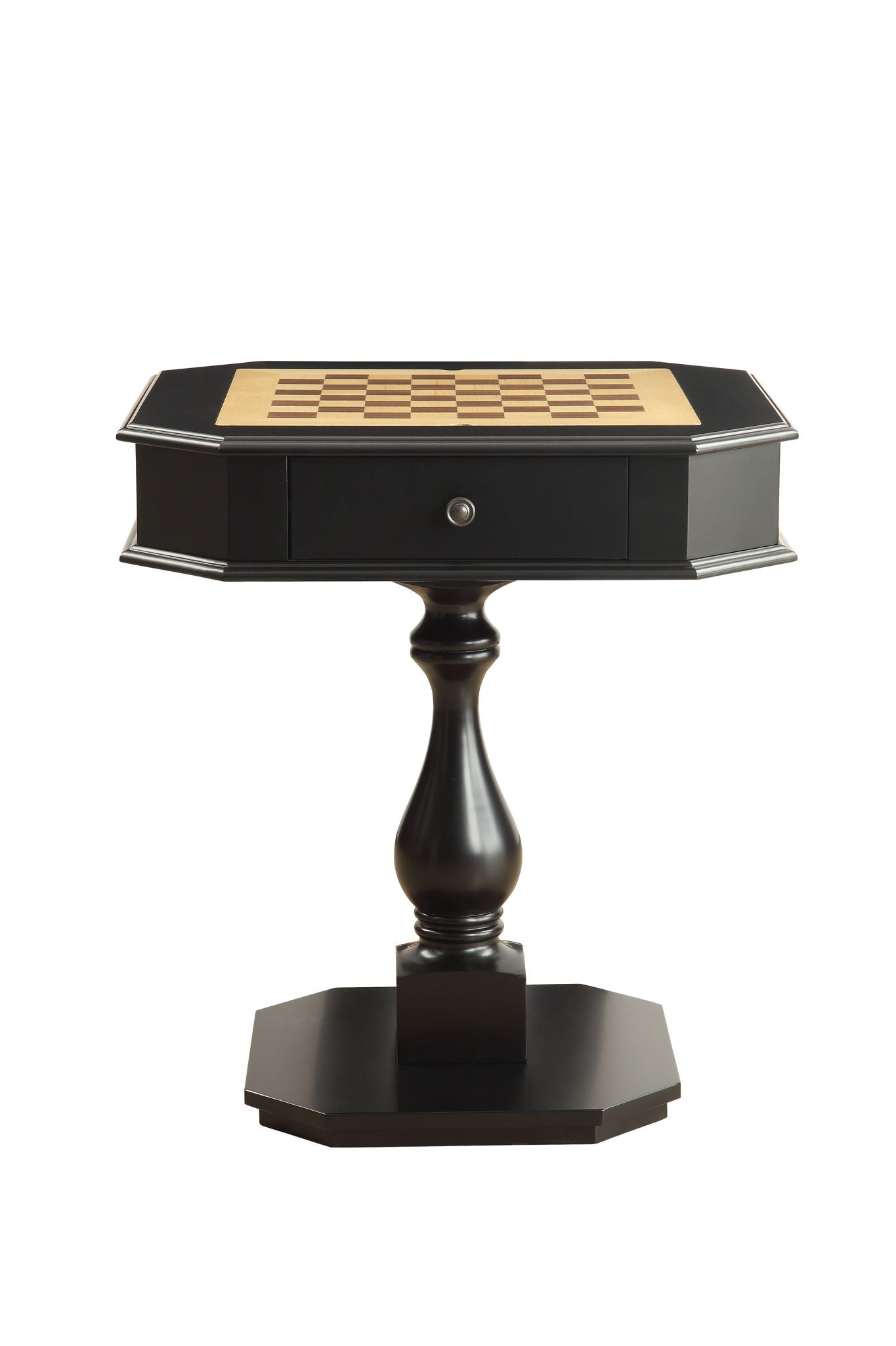 Bishop - Reversible Chess Checker Game Table With Game Tray (Chess Figures Not Included)