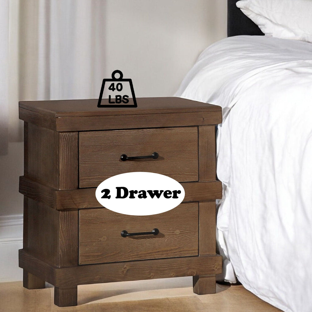 Adams Antique Nightstand - Oak