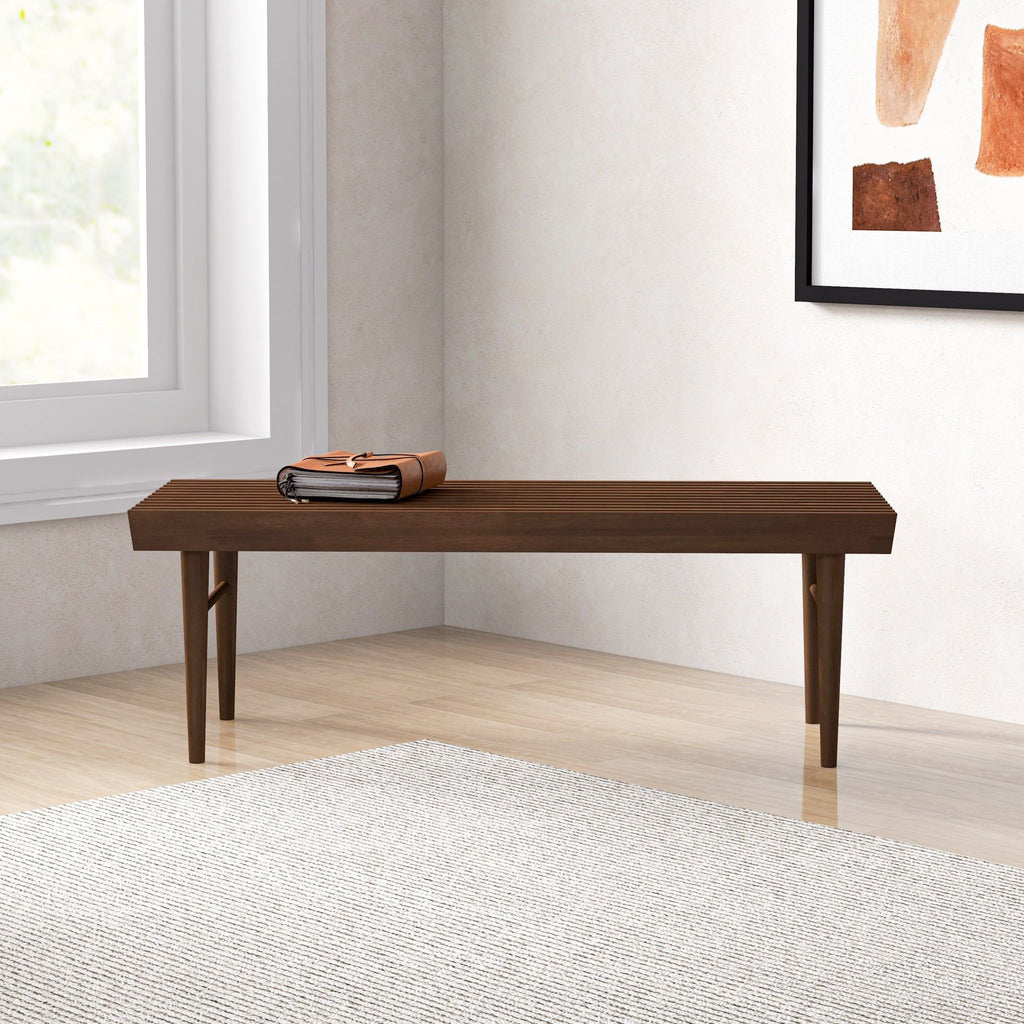 Mia - Bench - Dark Brown