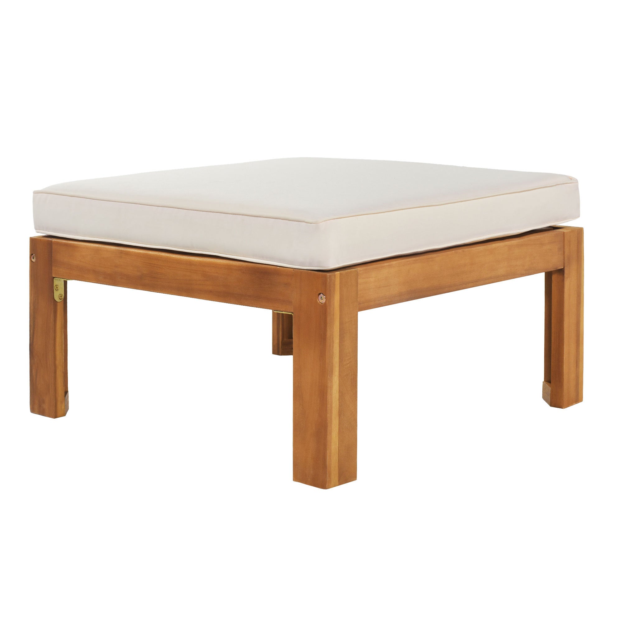 Topmax Outdoor Patio Wood 5-Piece Sectional Sofa Seating Group Set