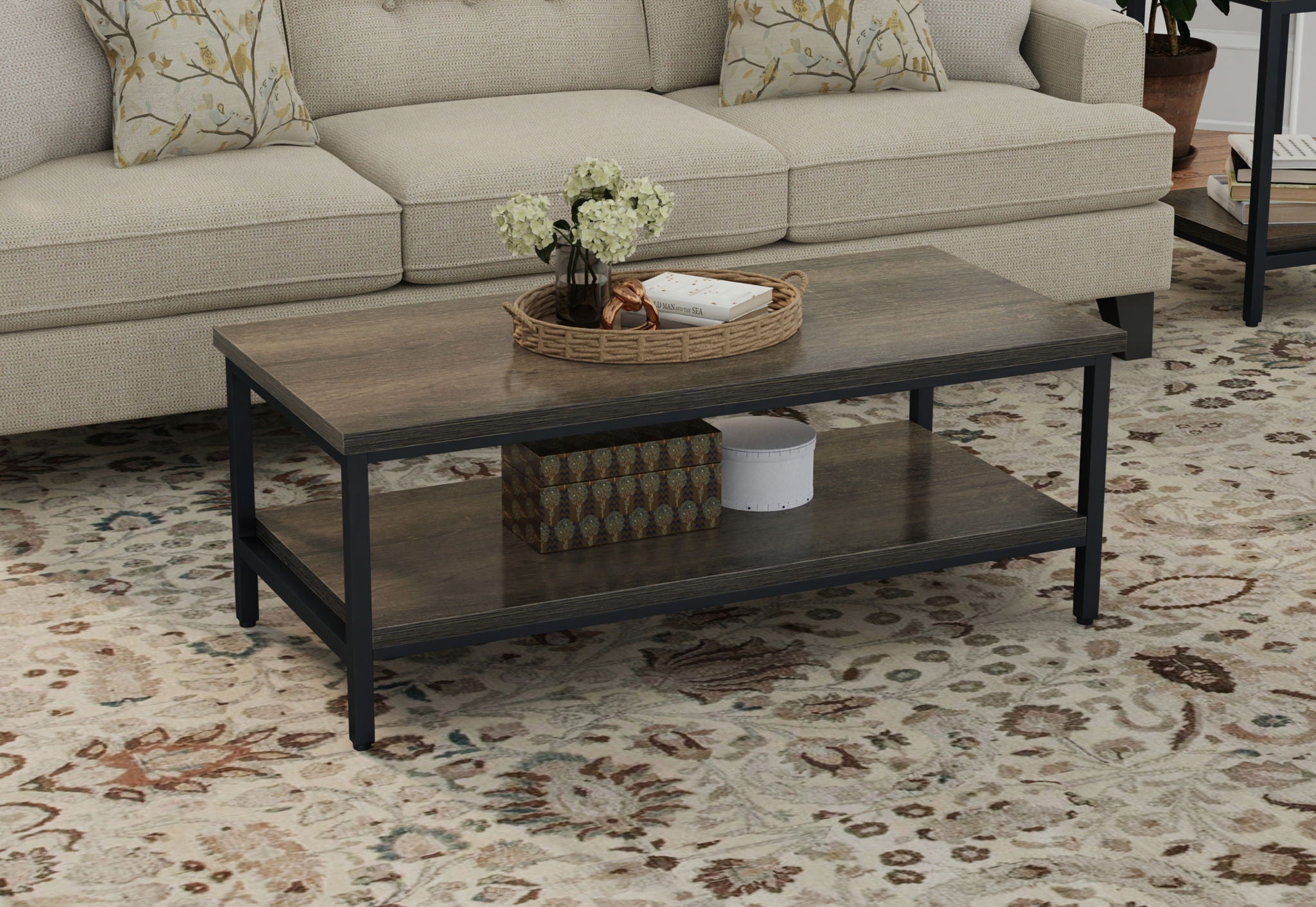 Coffee Table - Brown - Solid Wood