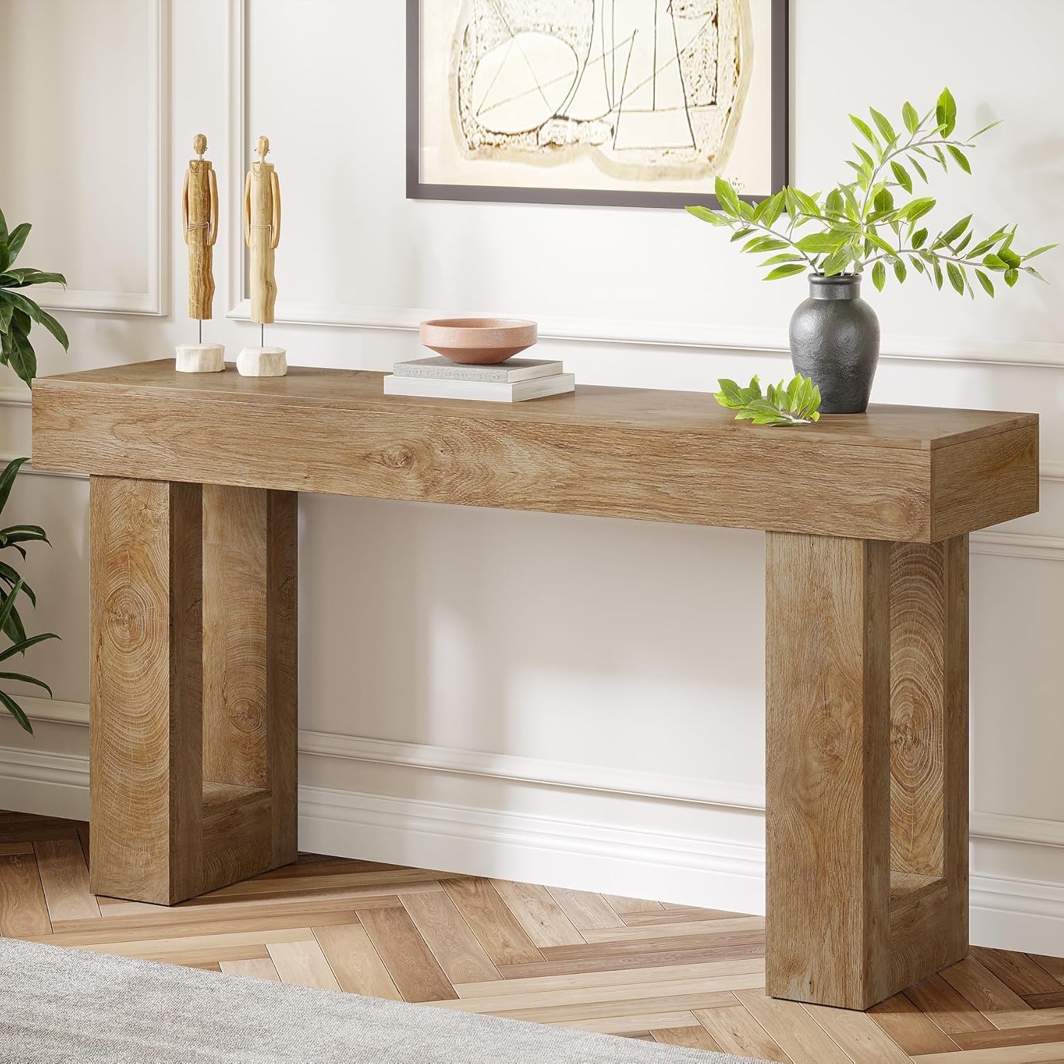 Console Table, Extra Long Narrow Sofa Table for Living Hallway
