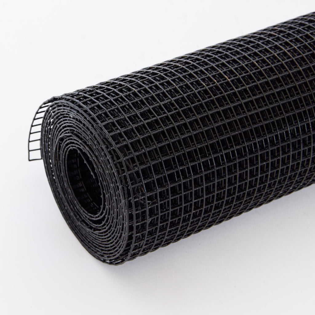 Vinyl Coated Hardware Cloth, 19 Gauge, For Poultry Cages And Home Improvement - Black