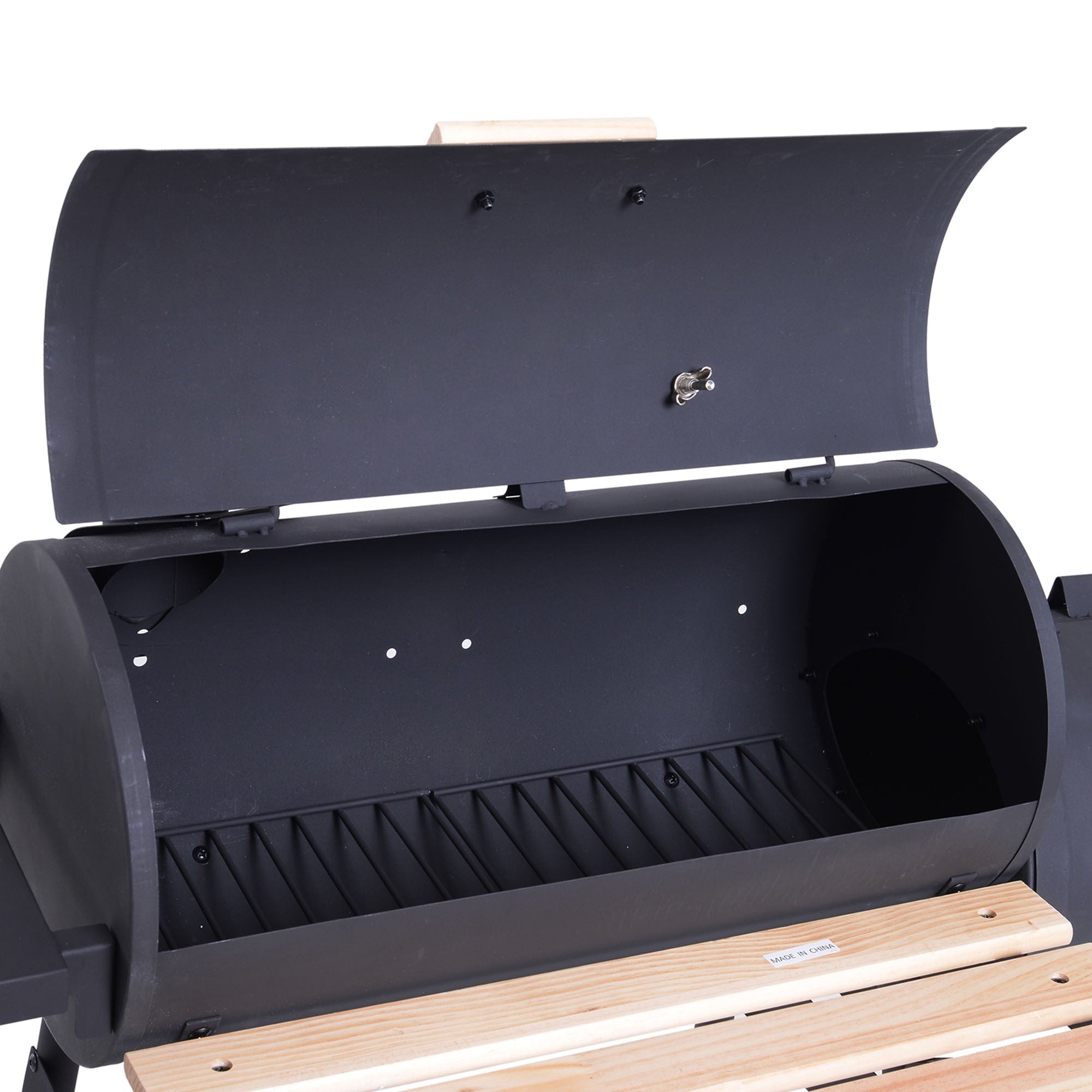 Outsunny 48' Steel Portable Backyard Charcoal BBQ Grill and Offset Smoker Combo